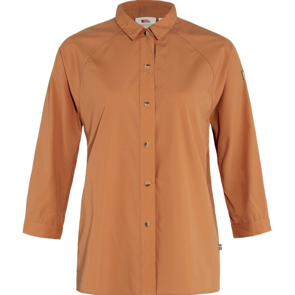 Fjallraven Women's Button-Up Abisko Hike Shirt in Desert Orange